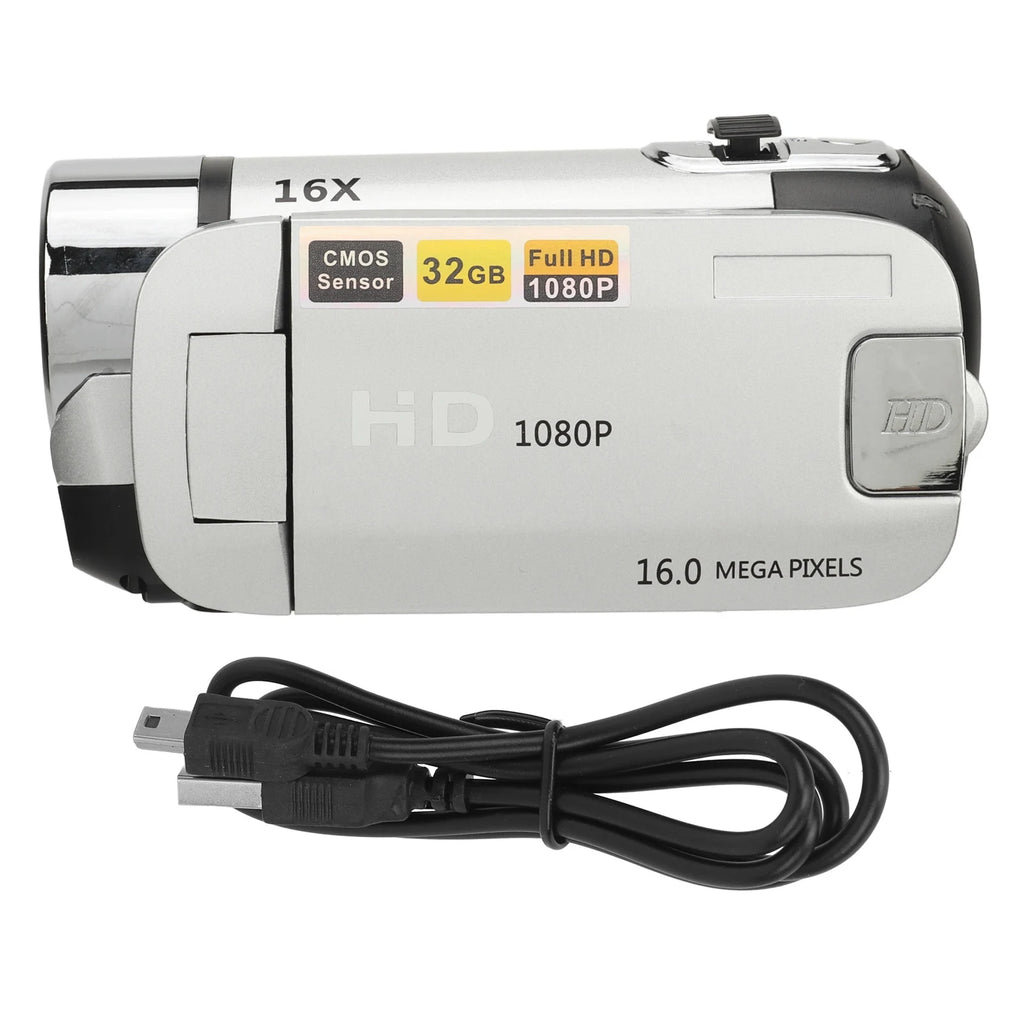 D90 1080P 16MP Digital Camcorder + Camera 2.4 Inch With Rotatable Screen | 16X Zoom HD Video Recorder With Fill Light