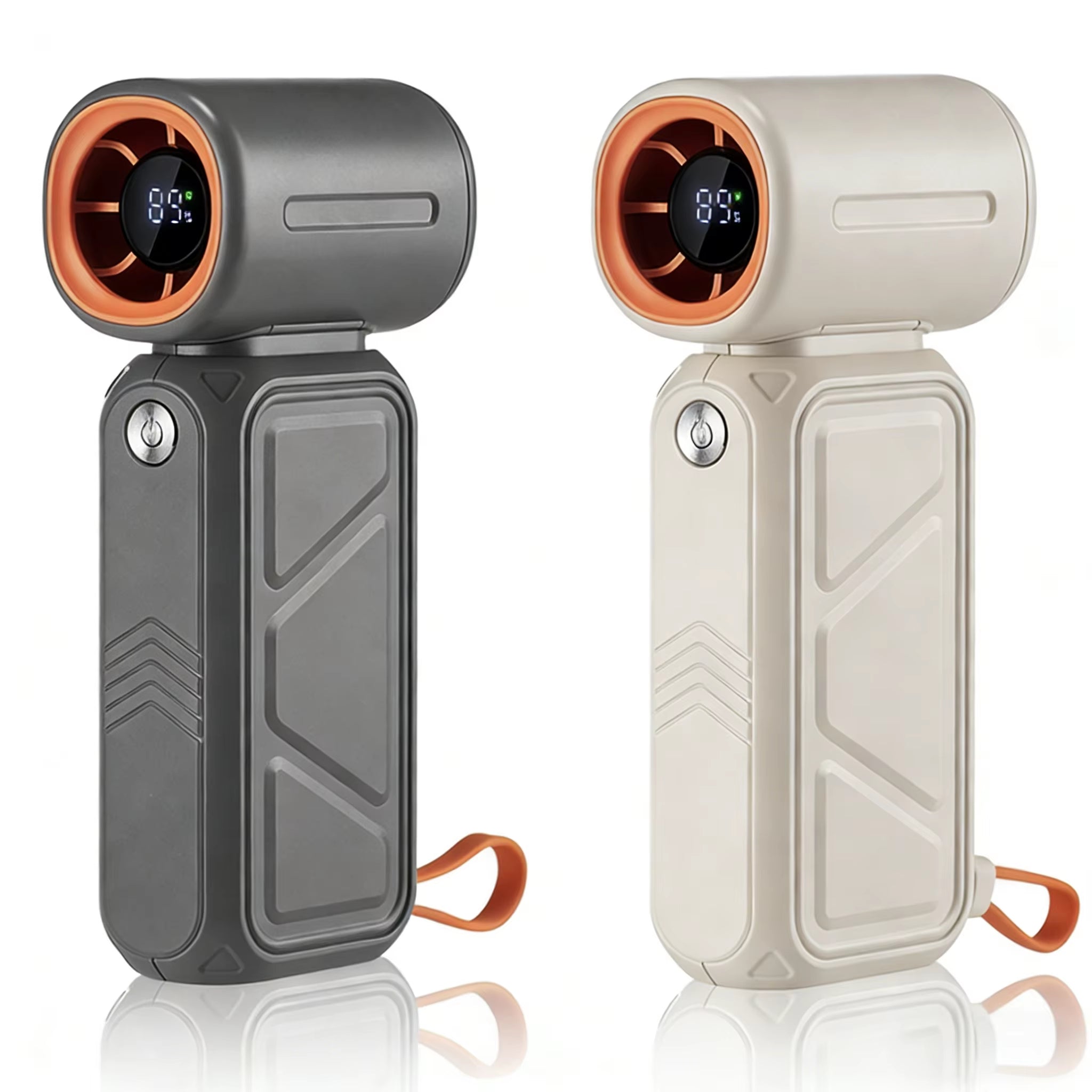 Portable Handheld Bladeless Fan With High Speed | Power Bank 8000Mah With Digital Display & USB Rechargeable