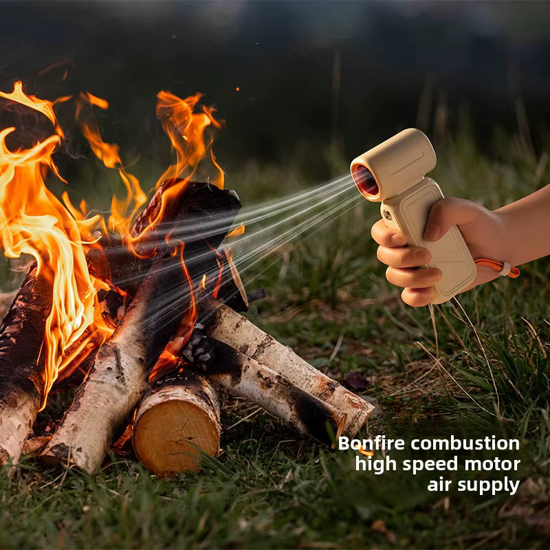 Portable Handheld Bladeless Fan With High Speed | Power Bank 8000Mah With Digital Display & USB Rechargeable