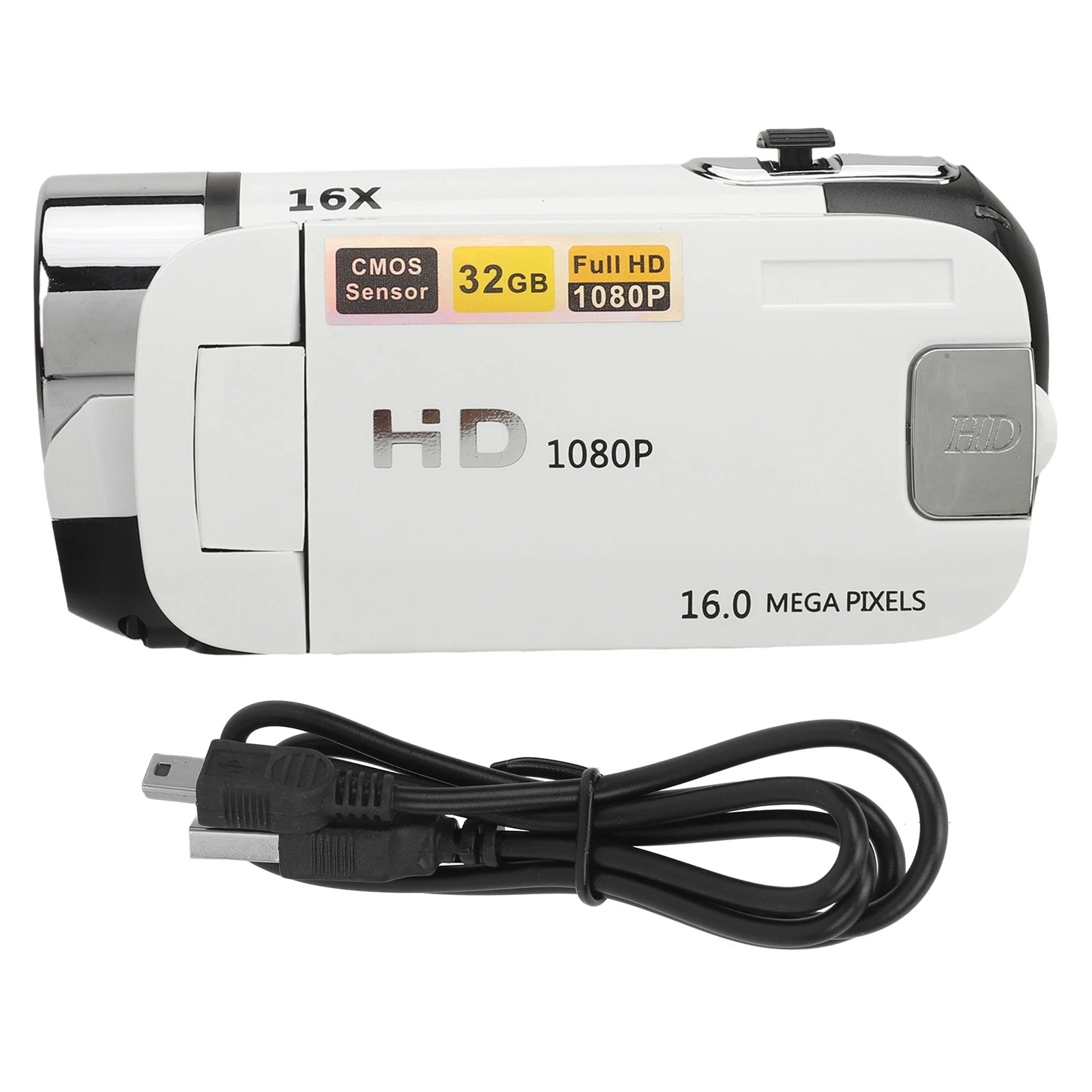 D90 1080P 16MP Digital Camcorder + Camera 2.4 Inch With Rotatable Screen | 16X Zoom HD Video Recorder With Fill Light
