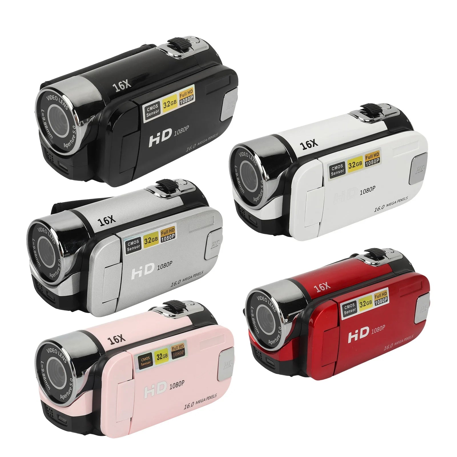 D90 1080P 16MP Digital Camcorder + Camera 2.4 Inch With Rotatable Screen | 16X Zoom HD Video Recorder With Fill Light