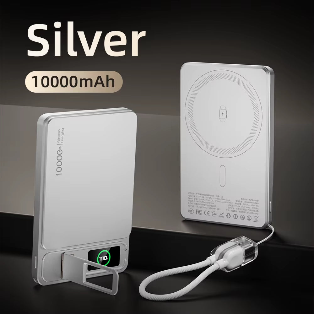 10000Mah Slim Original Portable Power Bank for Magsafe Charging | Wireless Fast Charging Up To 20W