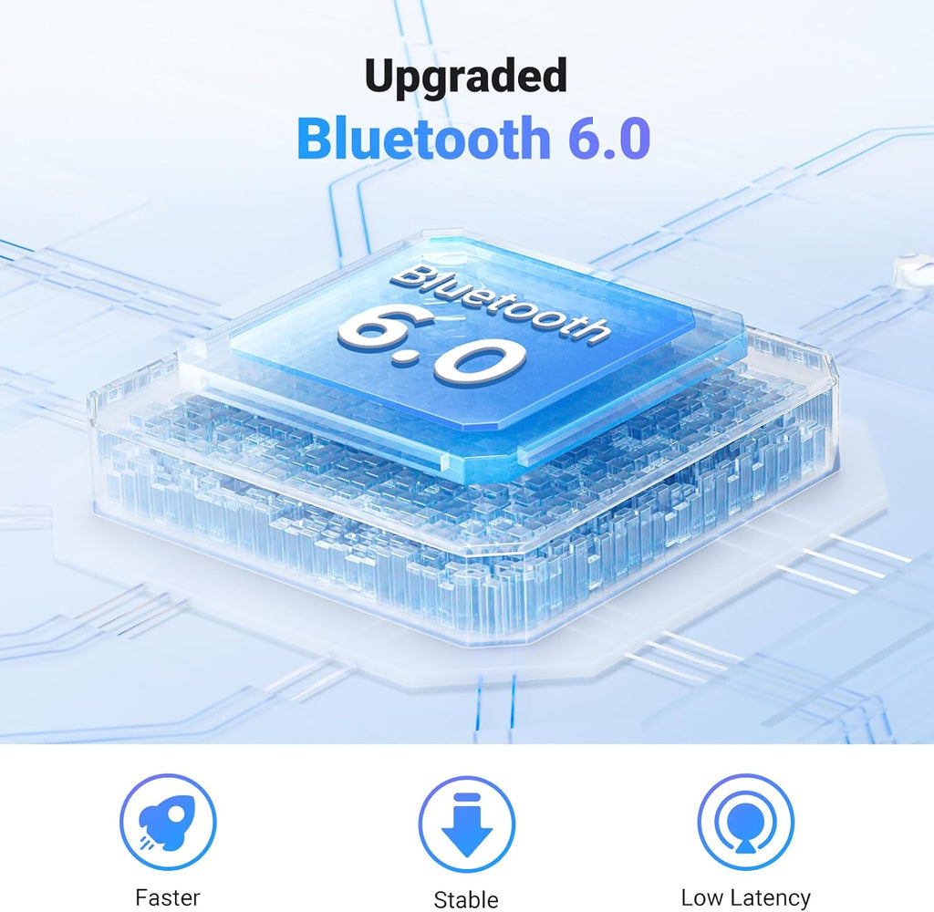 Bluetooth 6.0 Transmitter Receiver for 2 Airpods or Headphones | Airplane Travel Essentials 2-In-1, Wireless 3.5MM AUX Jack Adapter for Flight, TV, Car Stereo