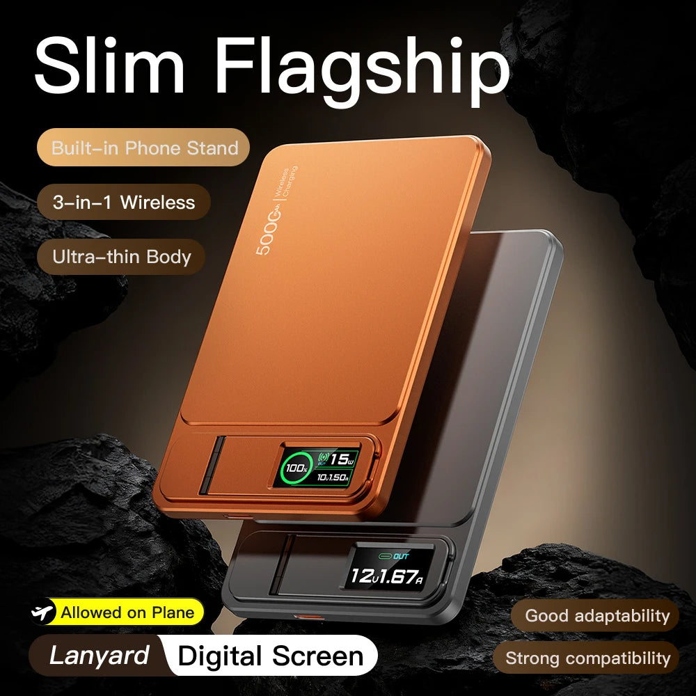 10000Mah Slim Original Portable Power Bank for Magsafe Charging | Wireless Fast Charging Up To 20W