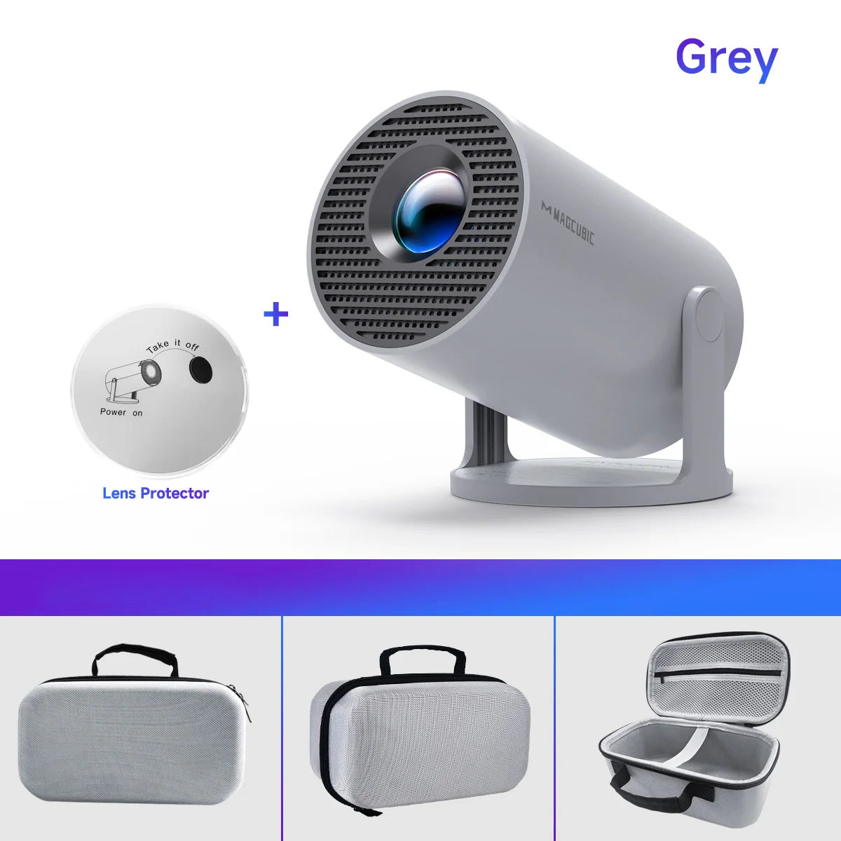 Projector HY300 Pro 8K | iPhone + Android Compatible, 14 Dual Wifi6, 290ANSI, H726, BT5.4, 1080P, 720P, Home Cinema + Outdoor Projetor