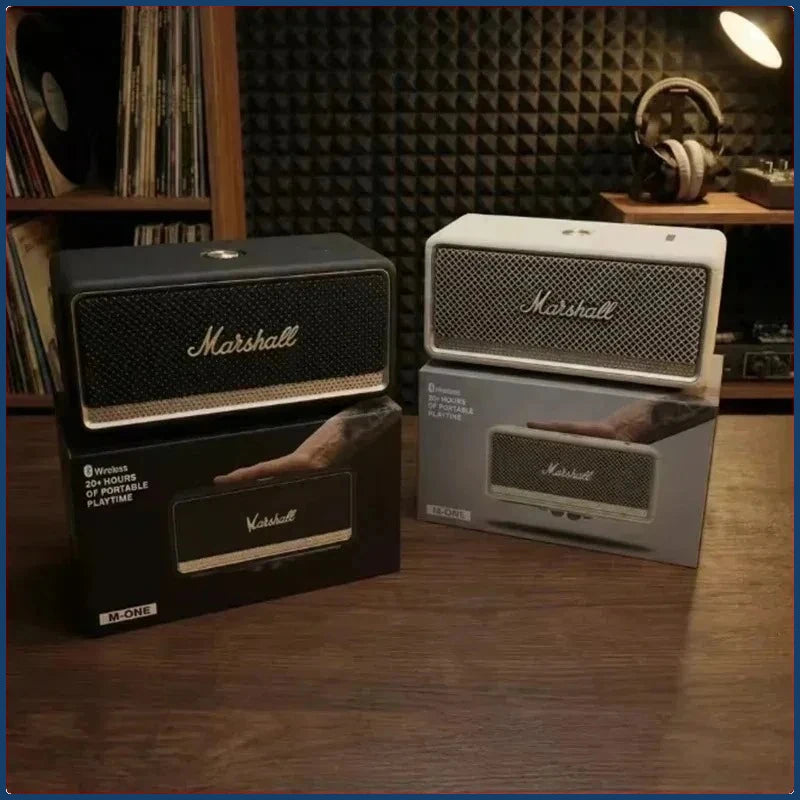 Marshall Portable Outdoor Speaker | Wireless Bluetooth TWS Stereo Loud Sound with Clear Mic for Smartphone Tablet Speaker