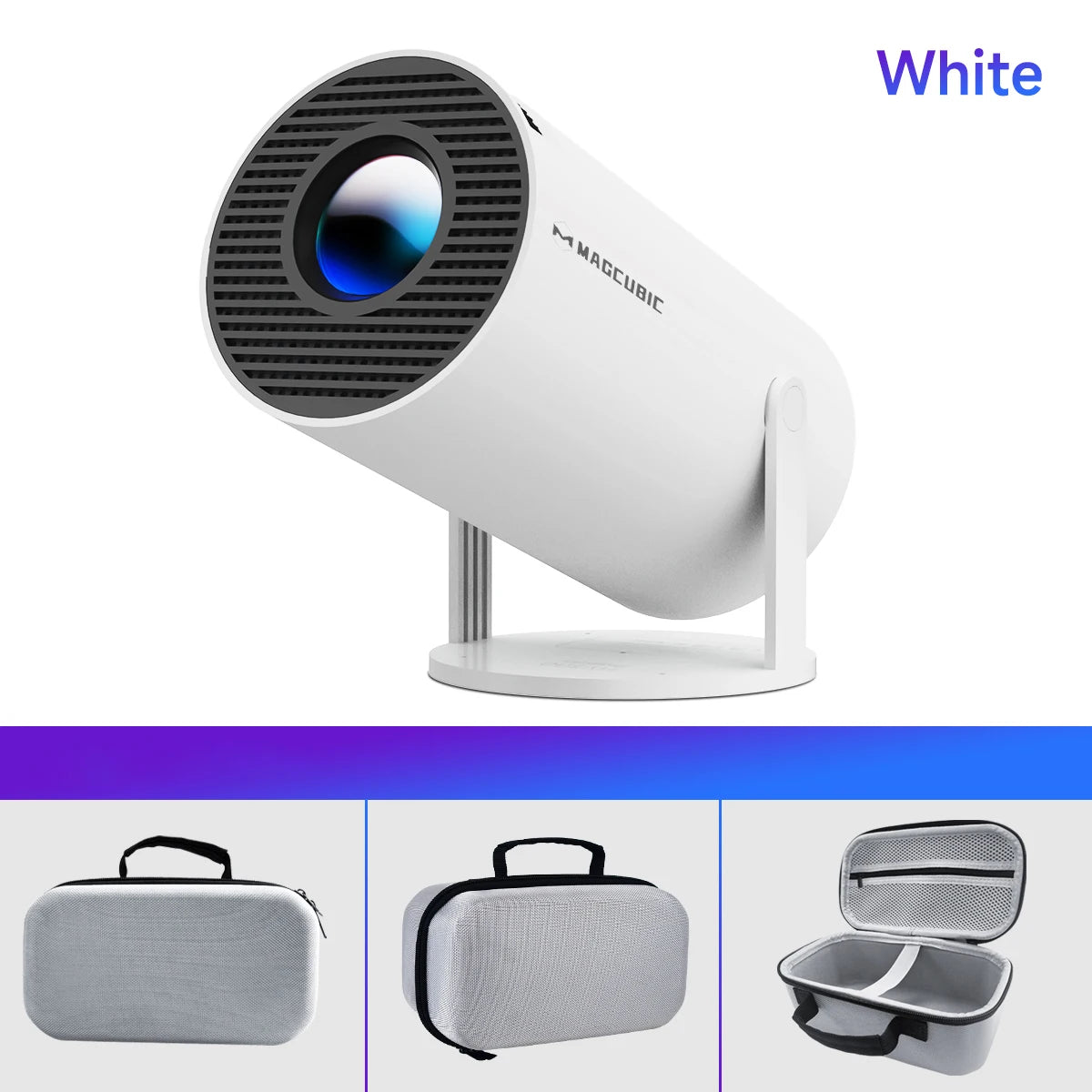 Projector HY300 Pro 8K | iPhone + Android Compatible, 14 Dual Wifi6, 290ANSI, H726, BT5.4, 1080P, 720P, Home Cinema + Outdoor Projetor