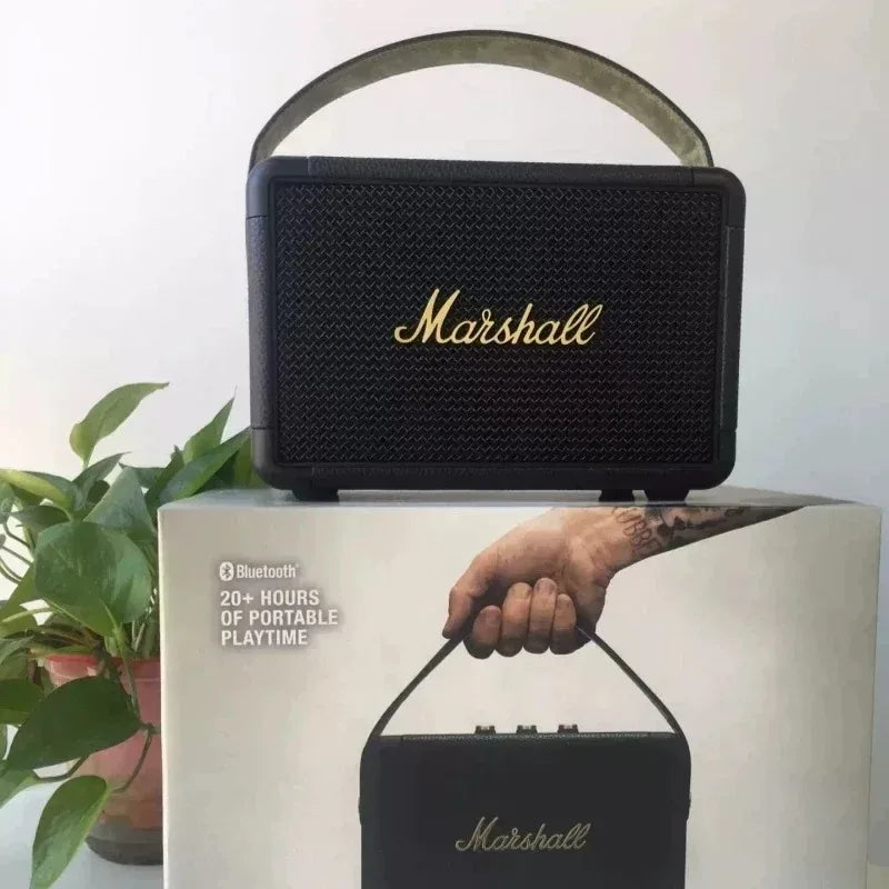 Marshall Portable Outdoor Speaker | Wireless Bluetooth TWS Stereo Loud Sound with Clear Mic for Smartphone Tablet Speaker