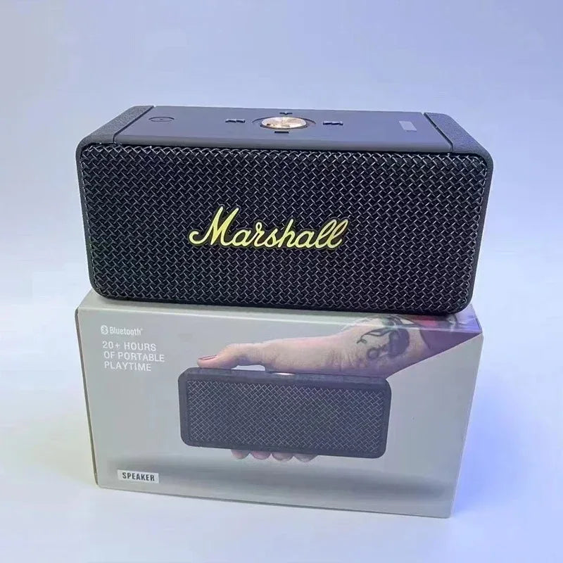 Marshall Portable Outdoor Speaker | Wireless Bluetooth TWS Stereo Loud Sound with Clear Mic for Smartphone Tablet Speaker