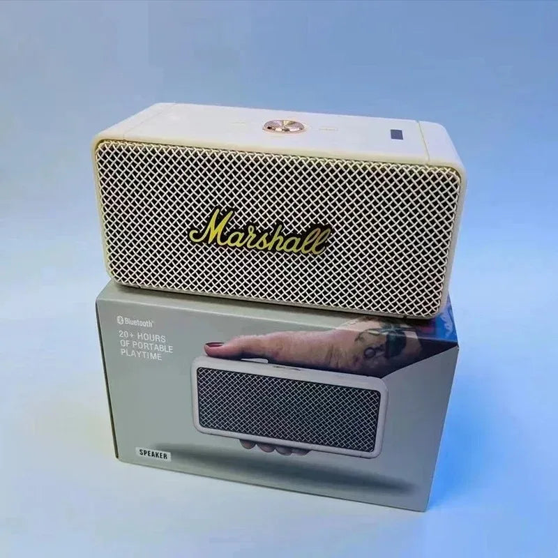 Marshall Portable Outdoor Speaker | Wireless Bluetooth TWS Stereo Loud Sound with Clear Mic for Smartphone Tablet Speaker