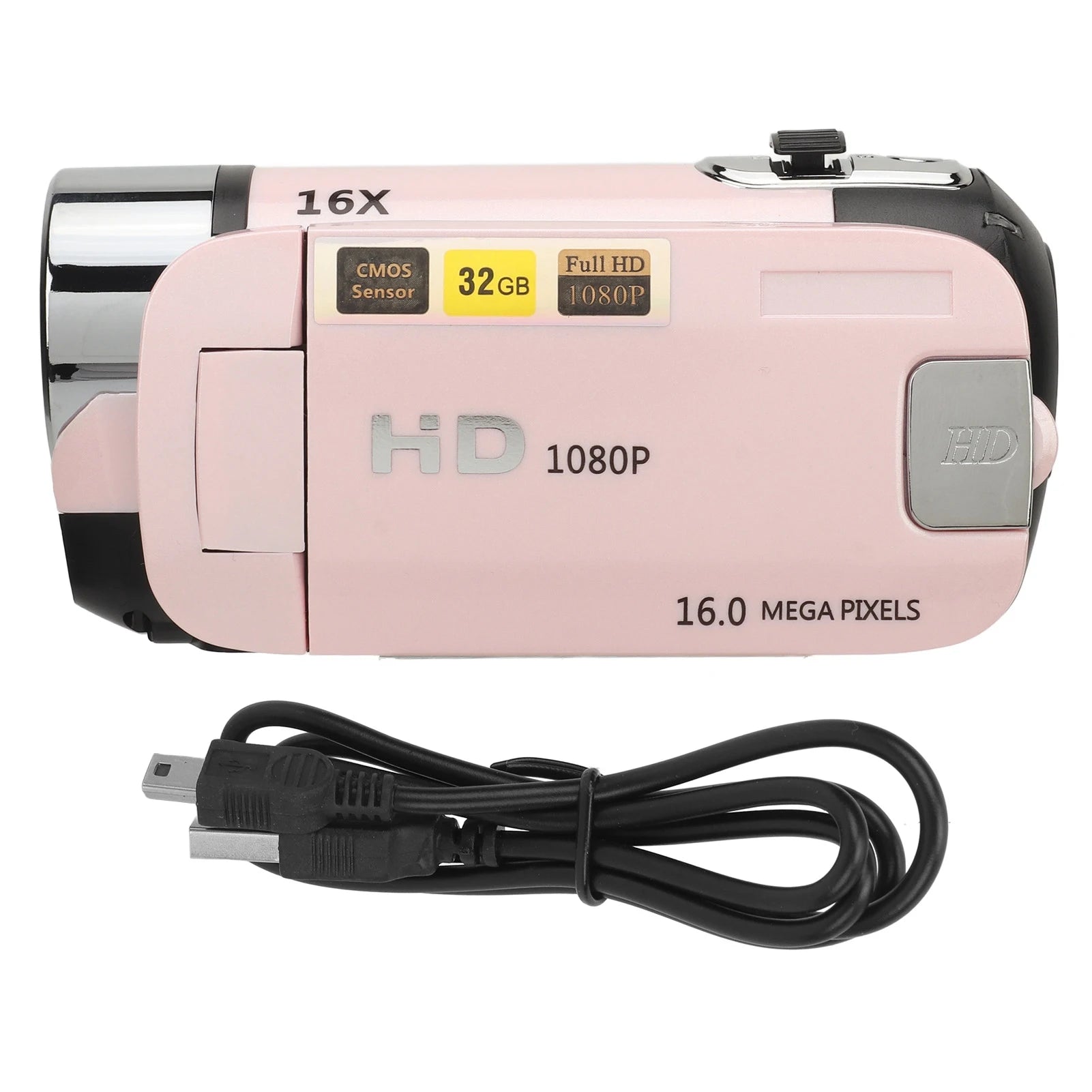 D90 1080P 16MP Digital Camcorder + Camera 2.4 Inch With Rotatable Screen | 16X Zoom HD Video Recorder With Fill Light