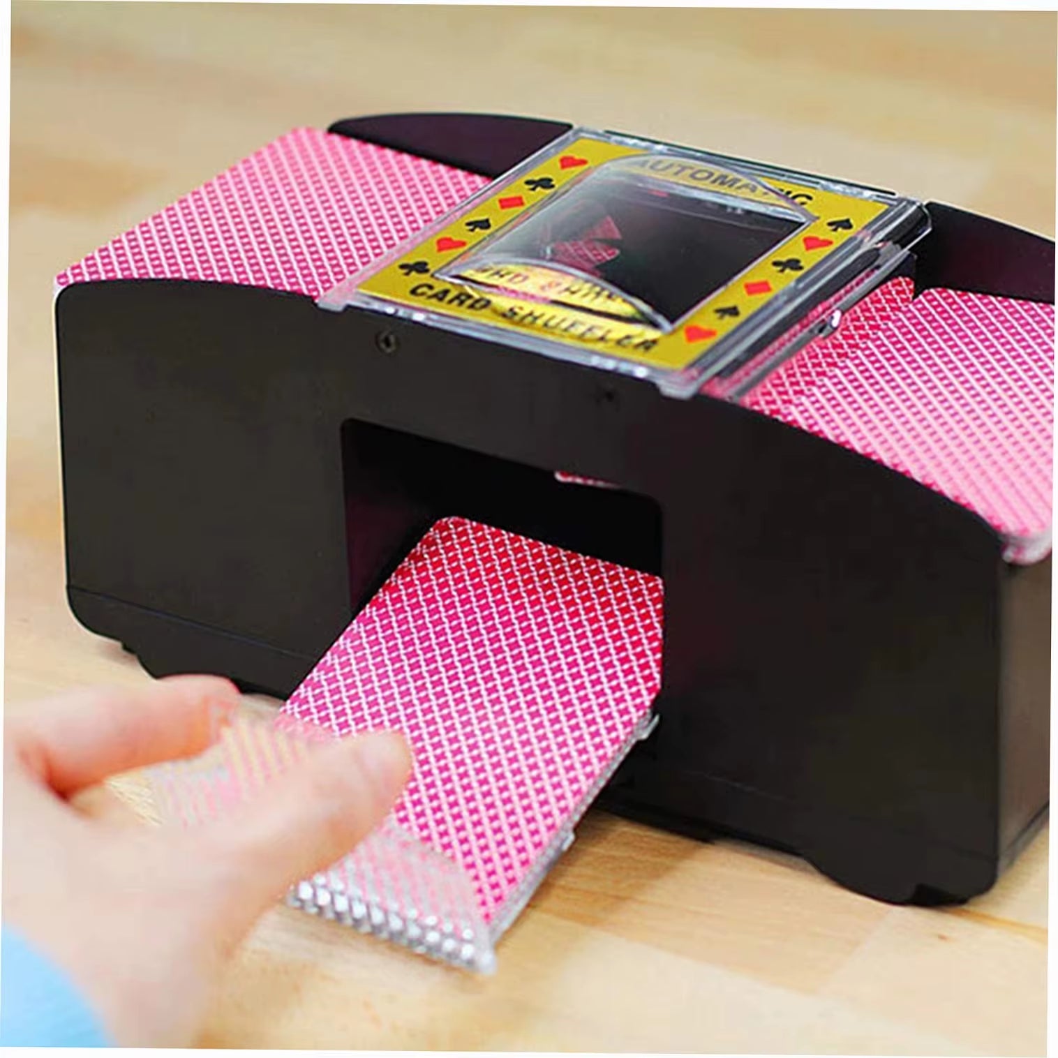 2 Decks Automatic Card Shuffler | Sorter and Dispenser for Travel & Home