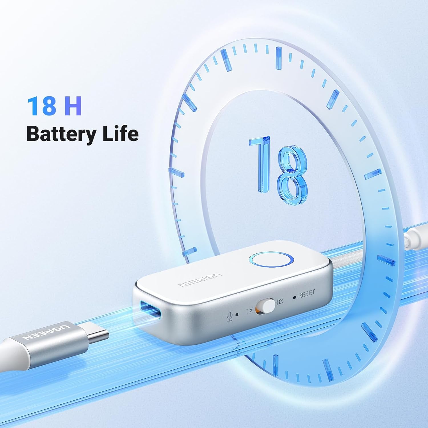 Bluetooth 6.0 Transmitter Receiver for 2 Airpods or Headphones | Airplane Travel Essentials 2-In-1, Wireless 3.5MM AUX Jack Adapter for Flight, TV, Car Stereo